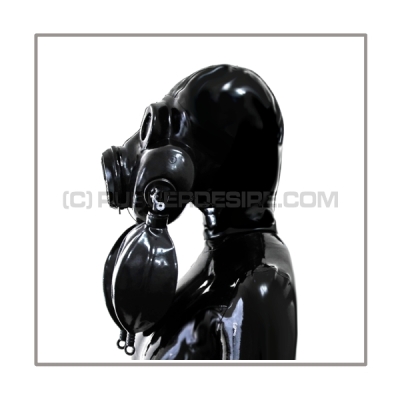 Deluxe PBF gasmask-zipperhood-system HEAVY-2B with 2 rebreathing-bags-sets and thread-cover